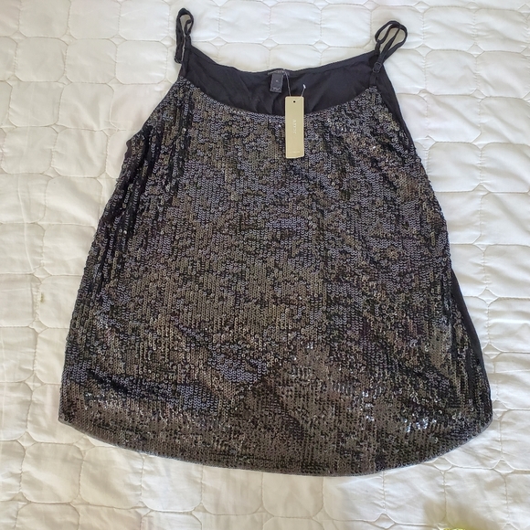 J. Crew Tops - J. Crew Black Sequin Cami Top